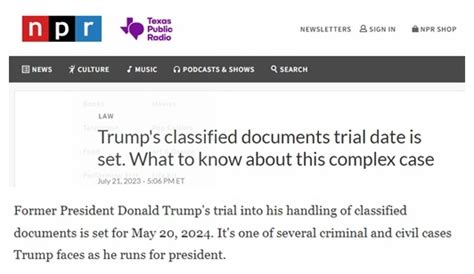 开审时间已定 特朗普“机密文件”案进程凸显美国司法党争化乱象-国际在线