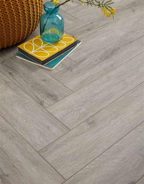 EvoCore Essentials Plus Herringbone - Boulevard Grey | Direct Wood Flooring
