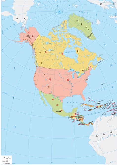 加拿大地图英文版_加拿大地图_初高中地理网
