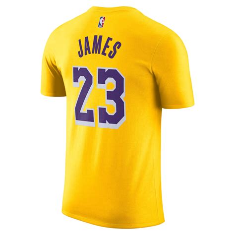 LeBron James Los Angeles Lakers Icon Edition Men's Nike NBA T-Shirt ...