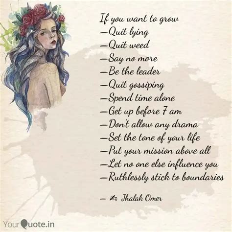 If you want to grow —Qui... | Quotes & Writings by Jhalak Omer | YourQuote