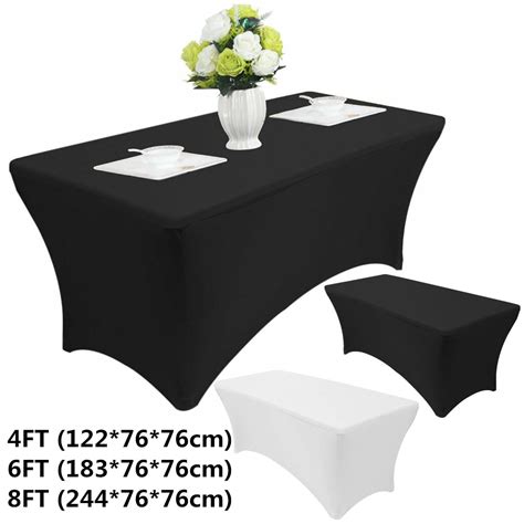 Elastic Rectangular Spandex Lycra Stretch Table Cover Tight Fitted 46 ...