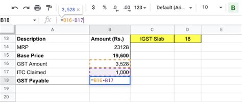 How to Calculate GST in Excel Sheets?