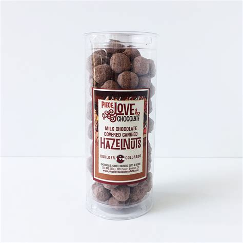 Chocolate Covered Candied Hazelnuts | Chocolate Gifts by Piece, Love ...