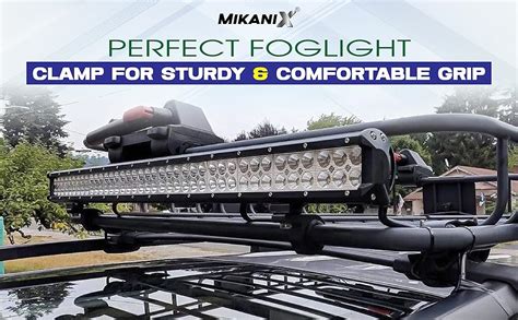 MIKANIX Universal Fog Lamp Light LED Bar Clamp Mounting Holder Bracket ...