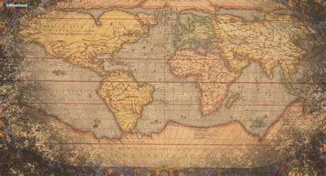 Vintage map | Old world maps, World map, Map