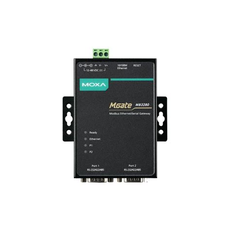 MOXA MGate MB3280 2埠標準型Modbus 工業級乙太網路閘道器(含變壓器)【風和網通】 | Yahoo拍賣