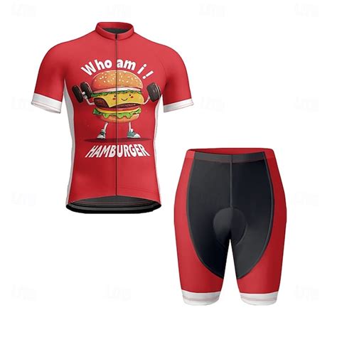 Men's Cycling Jersey with Shorts Short Sleeve Mountain Bike MTB Road ...