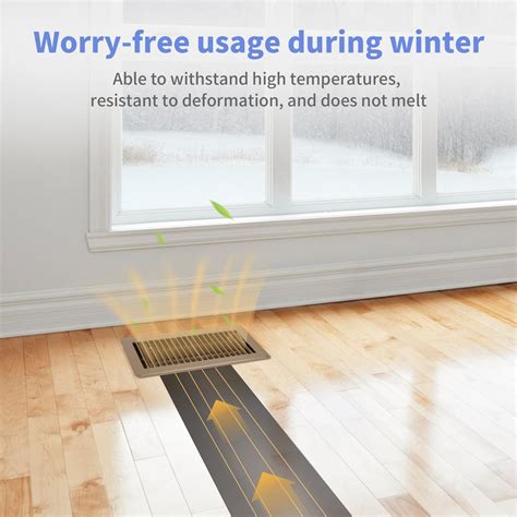 Snapklik.com : Howeall 4" X 10" Floor Register 2 Pack - Heavy Duty ...