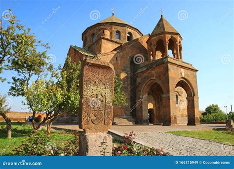 The Seventh Century Armenian Apostolic Church of Saint Hripsime in Vagharshapat City, Armenia ...