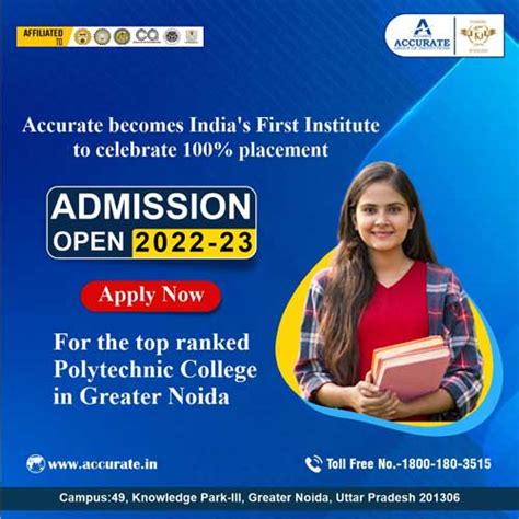 Admission Open For 2022-23 Accurate Institute of Polytechnic College