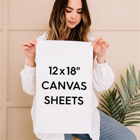 12x18" Blank Canvas for Painting - Unstretched 100% Cotton Canvas ...