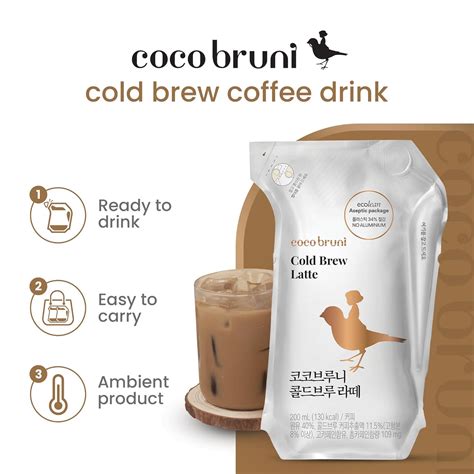 Cocobruni Coco bruni Cold Brew Latte, RTD, Liquid. (6.76fl oz India | Ubuy