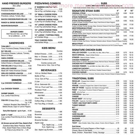 Online Menu of A&J's Pizza, Subs, & Grill Restaurant, Olean, New York ...