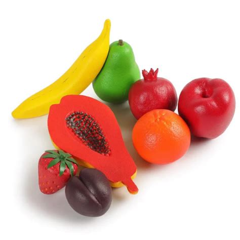Realistic Fruits Set of 8 Made From 100% Natural Rubber