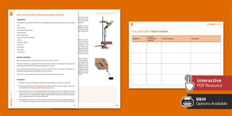 Iron and Sulfur Demonstration Pack | KS3 Chemistry | Beyond