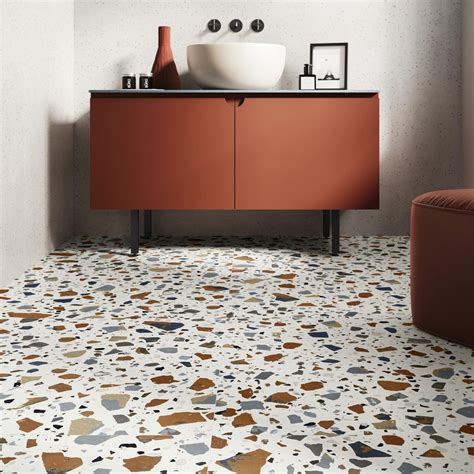 Terrazzo Floor Tiles Alyona Earth Terrazzo Ceramic Tiles 450x450mm