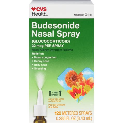 CVS Health Budesonide Nasal Spray 32mcg, 120 Dose (Generic Rhinocort)