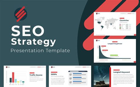 SEO Strategy PowerPoint template #81124 - TemplateMonster