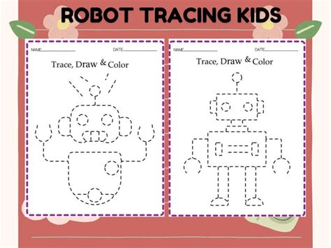Robot Tracing Worksheet 的图像结果