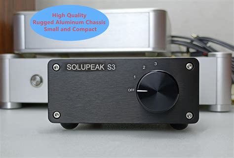 Xlr Switcher SOLUPEAK X301 Passive 3-in-1 Out XLR Audio Switch Box ...