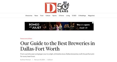 On Rotation Named In D Magazine Guide To The Best Breweries In Dallas-Fort Worth • On Rotation