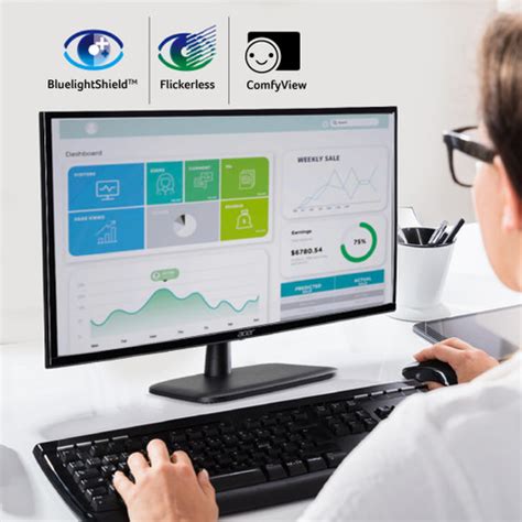 Acer 60.45 cm (24 inch) Full HD LED Backlit VA Panel Monitor (EK240Y ...