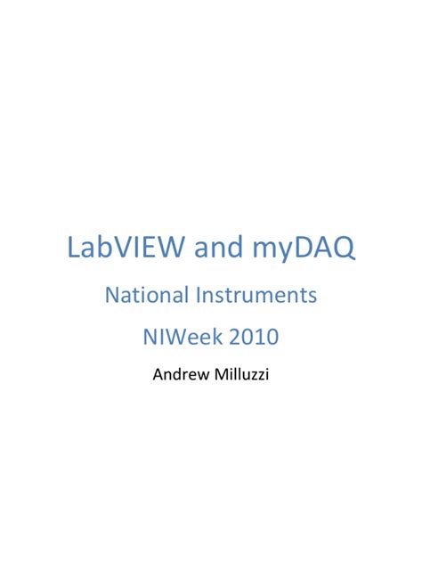 Image result for myDAQ LabVIEW Tutorial