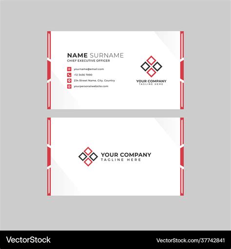 2 Sided Business Card Template 的图像结果