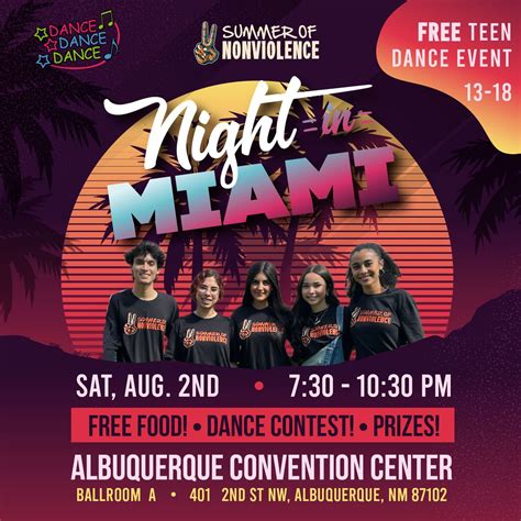 Dance Dance Dance Its a Teen Thing: NIGHT IN MIAMI, Albuquerque ...