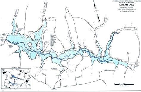 Tappan Lake Fishing Map | Northeast Ohio | GoFishOhio | Region 3