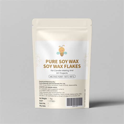 Pure Soy Wax (flakes) for Candle Making | PRATHA NATURALS