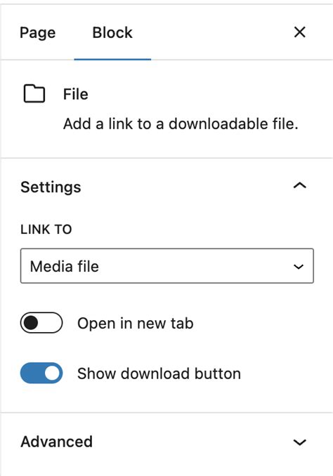 Image result for File Block Settings