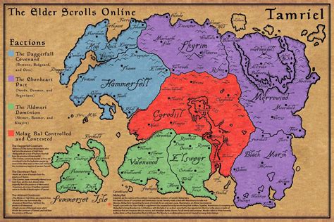 Elder Scrolls Online Cyrodiil Map
