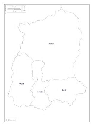 Buy Sikkim district map and their name (black and white)_A4 size(210 x ...