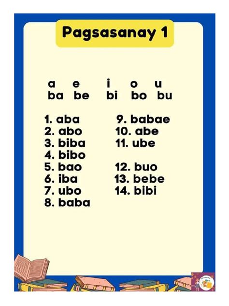 Image result for Worksheet Reading Tagalog Easy