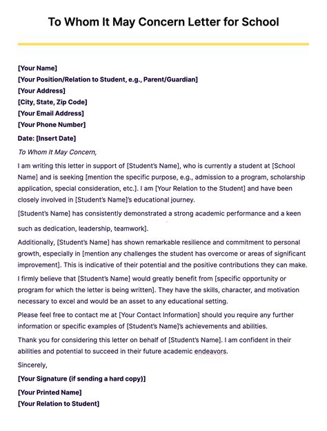 14+ To Whom it May Concern Letter Examples