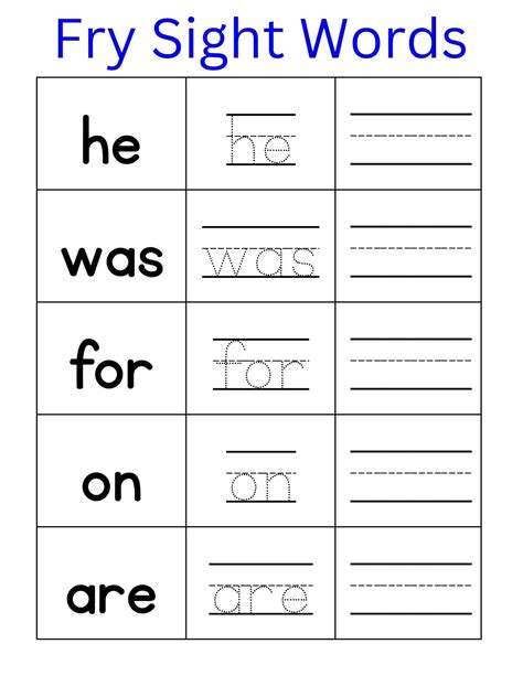 Reading sight words archives free and no login – Artofit