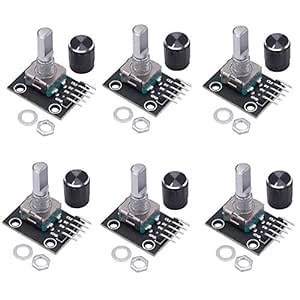 6 Sets KY-040 360 Degrees Rotary Encoder Module Brick Sensor Switch ...