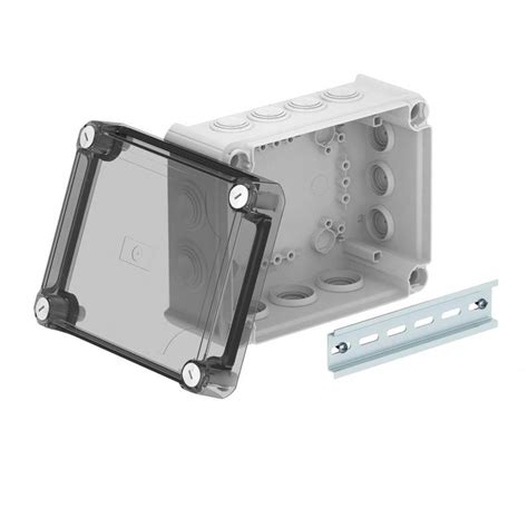 Junction box T160, with plug-in seal, transparent elevated cover | OBO