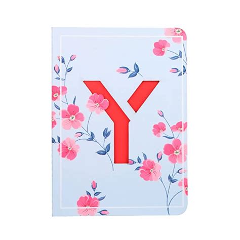 DOODLE Initial Y Lasercut Diary Notebook, B6 (6.69 X 4.72 X 0.5 Inches ...