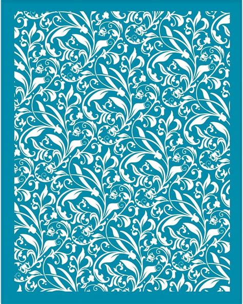 4x5 Inch Clay Stencils Leaf Pattern Silk Screen for Polymer Clay Curly ...