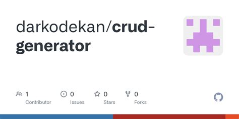 Image result for Tutorial Crud Generator