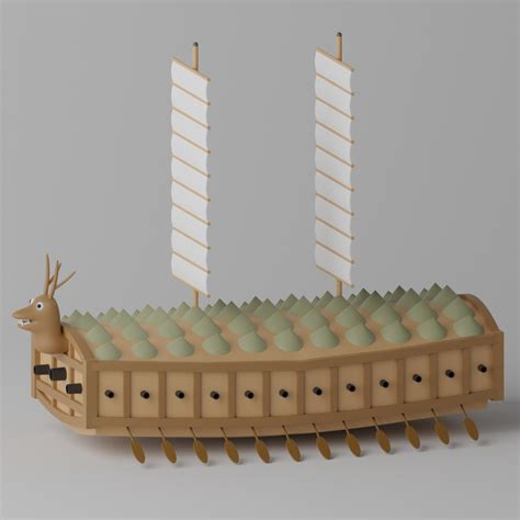Korean Turtle Ship Geobukseon Model - TurboSquid 2136433