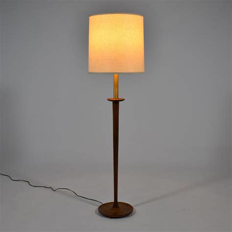 Walnut Floor Lamp with Sculpted Details For Sale at 1stDibs | walnut ...