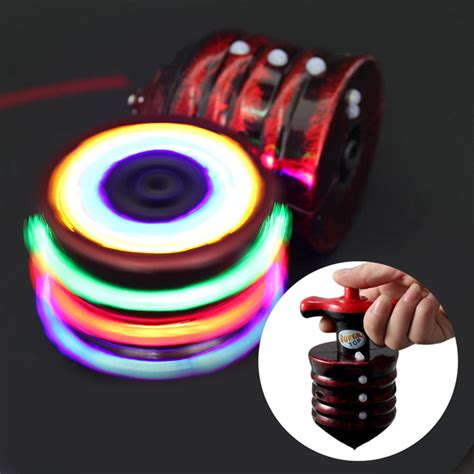 Buy LNKOO Spinning Top with Lights & Music Light Up Peg Tops LED Spin ...