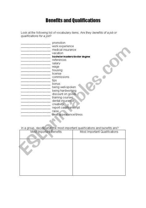 Job Interview Worksheet 的图像结果