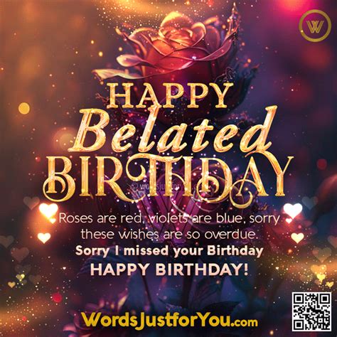 Belated happy birthday gif photos