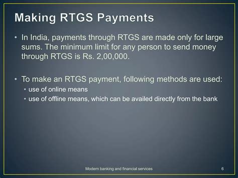 Minimum Limit Of Rtgs