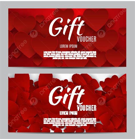 Vector Illustration Of Valentines Day Gift Card With Heart Symbol Love ...